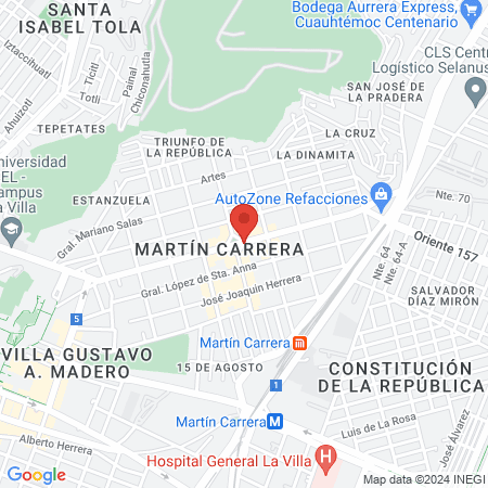 Dr. Alberto Enrique Schiavon Rodriguez map