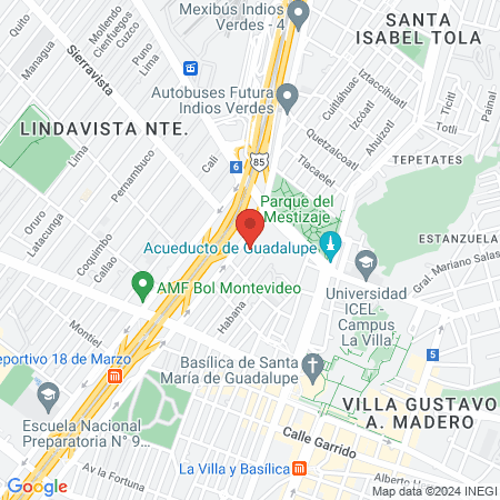 Physio vitality Mariana Ledesma map