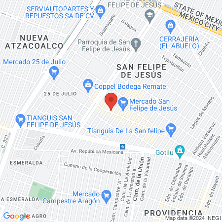 La Mora San Felipe 2 map