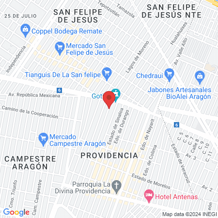 Kidra Cuidado Físico map