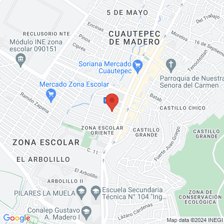 HOSPITAL MATERNO INFANTIL CUAUTEPEC map