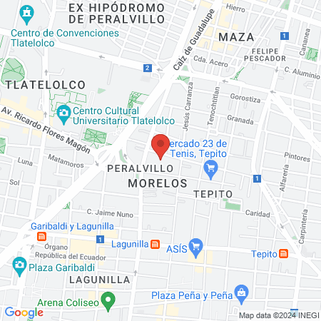 Centro Deportivo José María Morelos y Pavón map