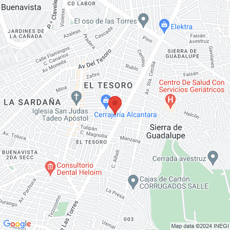 Clinica de Especialidades Medicas San Judas Tadeo map