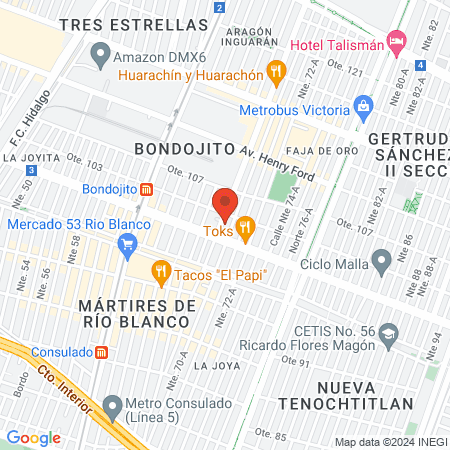 Estética Unisex Rosy map