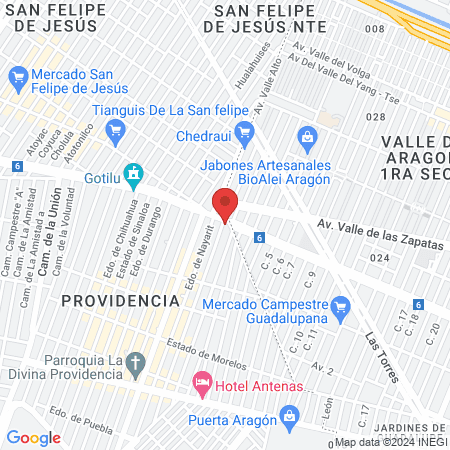 Baños de temazcal map