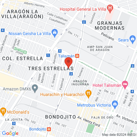 Doctor Carlos León Lara Corona map