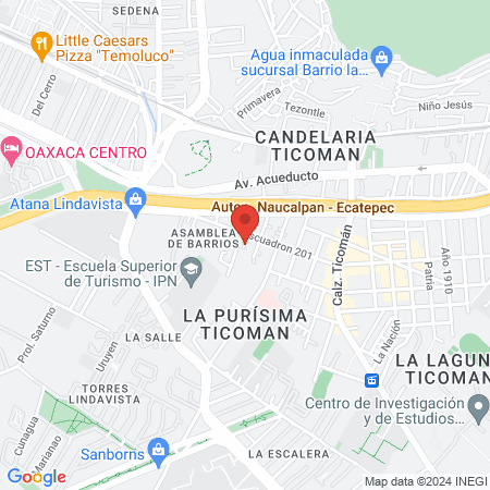 Salón y barbería mitzu map