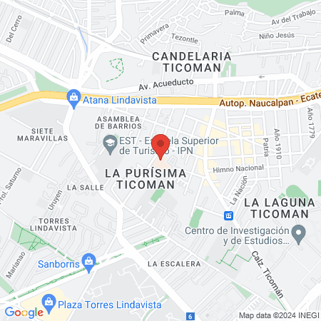 Hospital General De Ticoman map