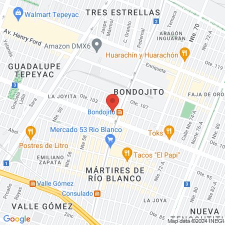 Dra. Verónica Peralta García map