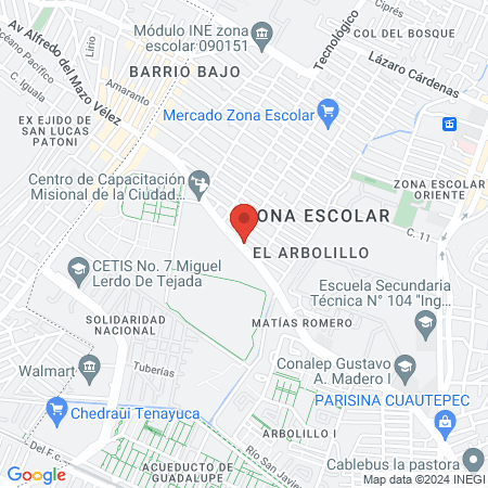 Veterinaria 4 Garritas map