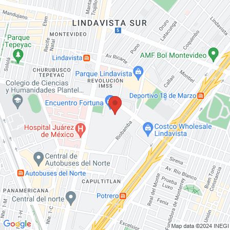 Siluets & Prodiet Fortuna Lindavista map