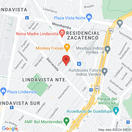 Spa Nectar de Calma Masajes, Faciales y Tratamientos Corporales en Lindavista map