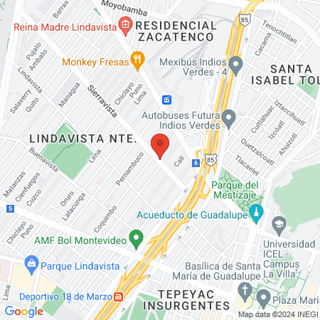 Amate Sierravista map