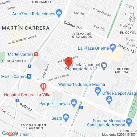 Dr. Luis Alberto Vallejo Martínez, Endocrinólogo map