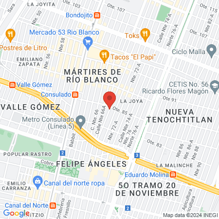 Dra. Maria Del Pilar Ramirez map