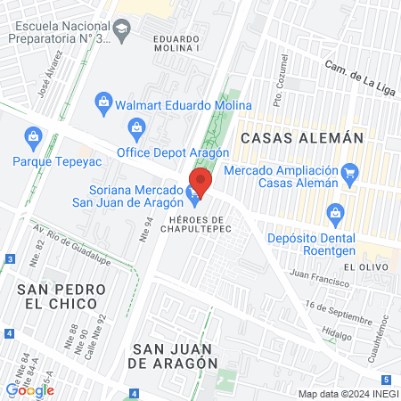 Coquelicot Spa Soriana San Juan de Aragon Uñas, Pestañas y más. map