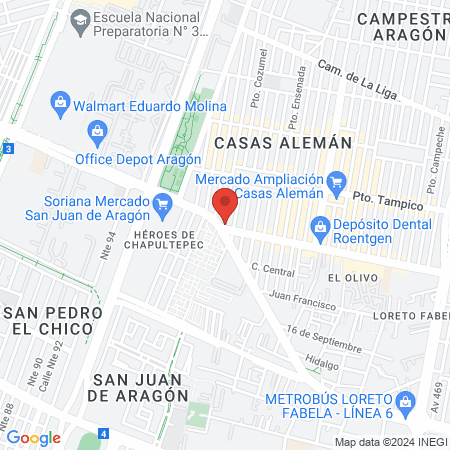 Unidad Medica Y Colposcopica map