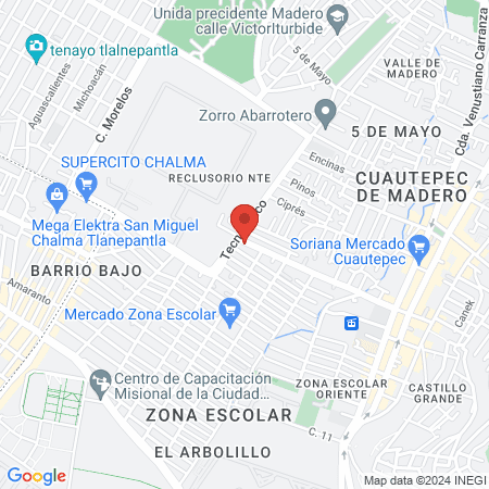 Dra. Guadalupe Gonzalez map