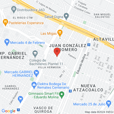 dentista Unam map