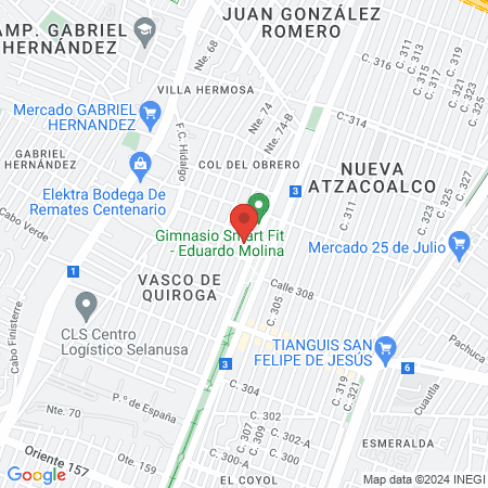 Servicios Veterinarios Daktari map