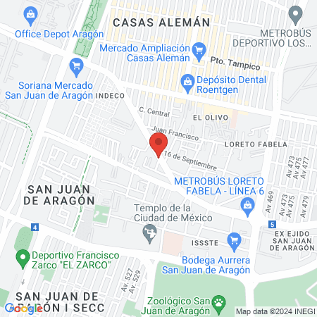 Buendia Barber Mx map