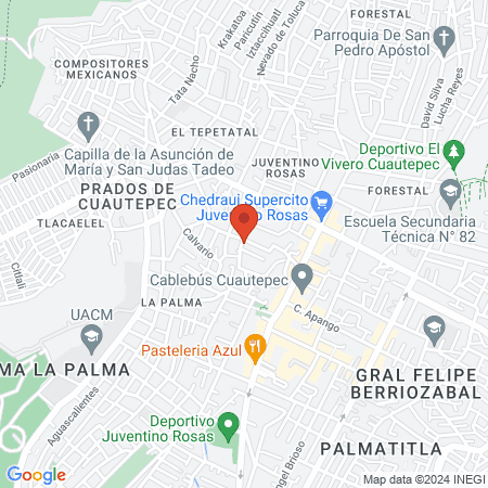 Pestañas Alejandra spa map