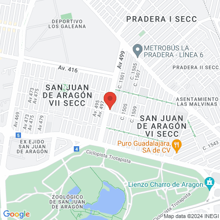 Pioneros Barber Shop Custom Tattoo map