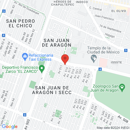 Barberia Aragón 510 map