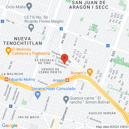 Barbería Tradicional Malandros map