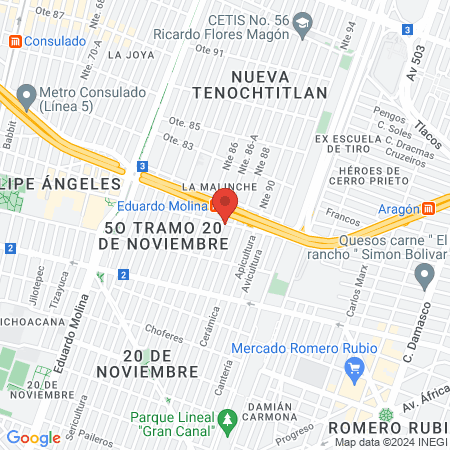 Palafox Barbershop map