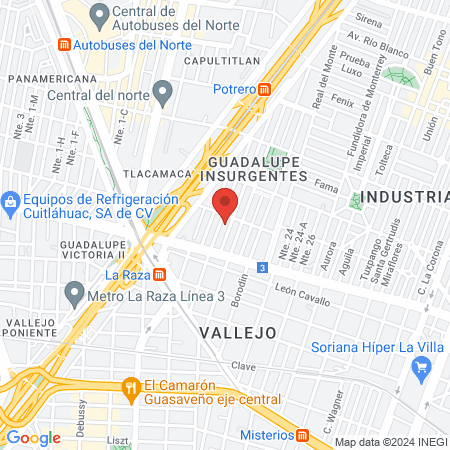 Psiquiatra Erick I. Valdez map