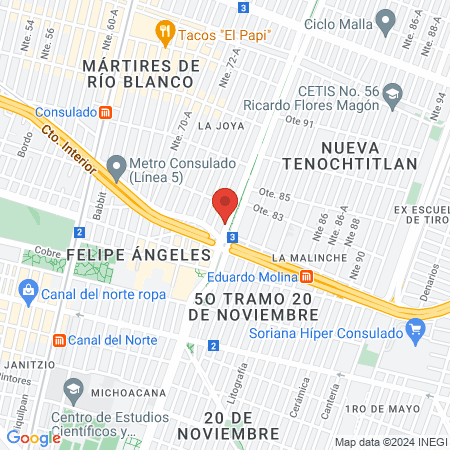 Podología Avila map