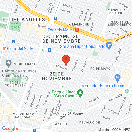 Estética y peluquería Blondie map