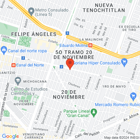 Clínica Veterinaria 101 Mascotas map