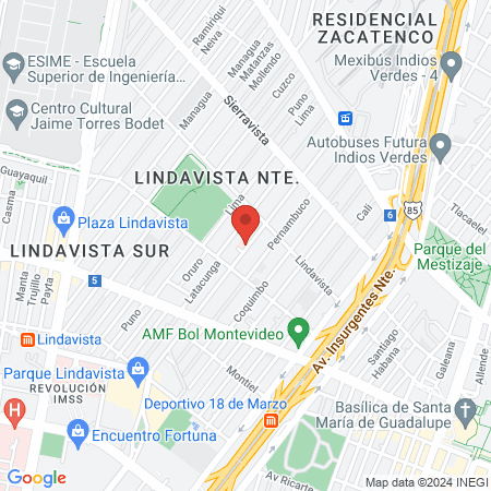 Hospital de especialidades Mig map