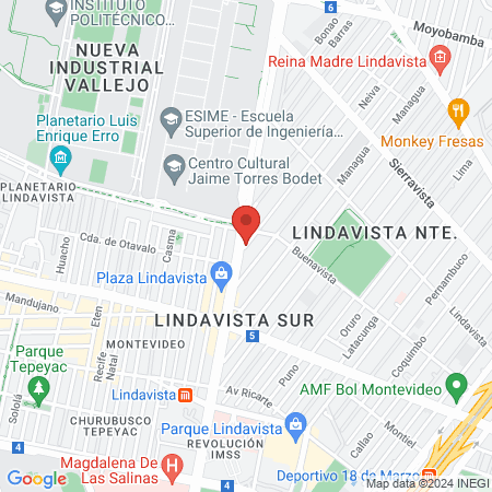 Servicio hospitalario map