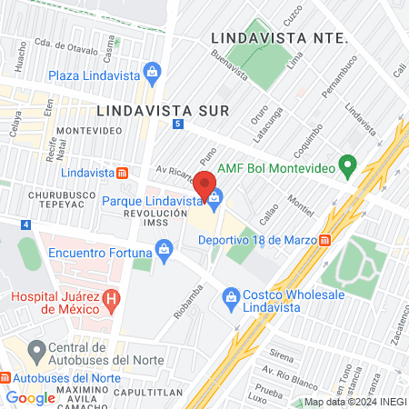 HAPPY laser Lindavista map