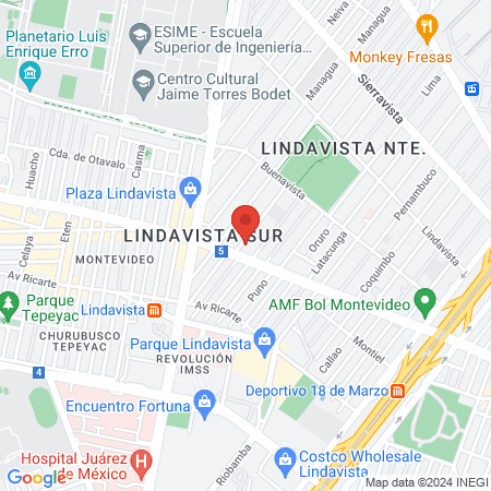 Aliados pro Salud map