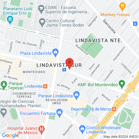 Consultorio Dra. Lilia Daniela Ortiz Monteón map