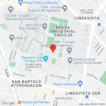 Servicio Médico Central Zacatenco map