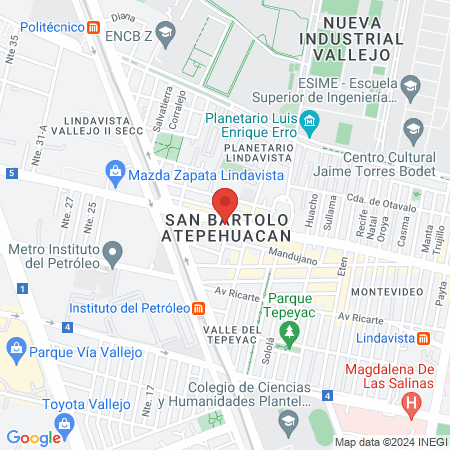 Consultorios dentales del Sector Privado map