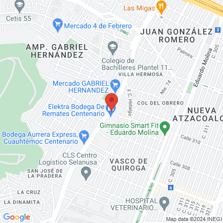 Estética Sagitario map