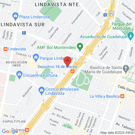 Dental Lindavista map