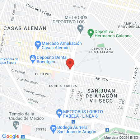 Estética Lupita map