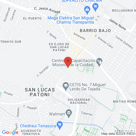 Barbería Ruby Red map