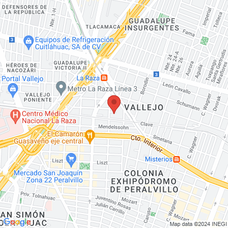 Estetica Unisex De Vidal map