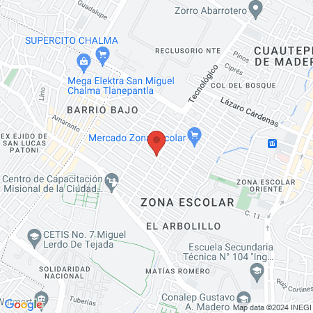 Xare nails and spa y Lashes map