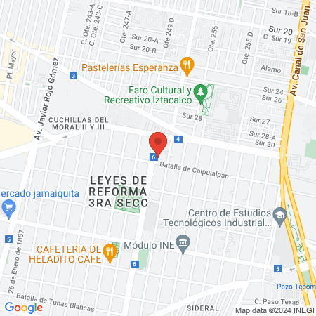 MASAJES TERAPEUTICOS map