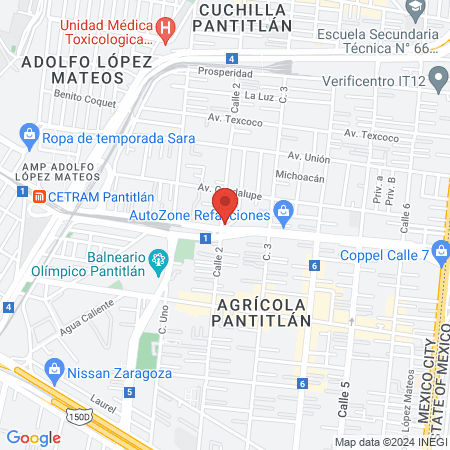 Alphabiotista Agrícola Pantitlán map