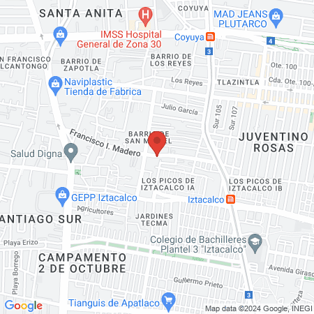 Doctor Saenz Izarza Jaime Alejandro map